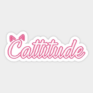 Cattitude Sticker